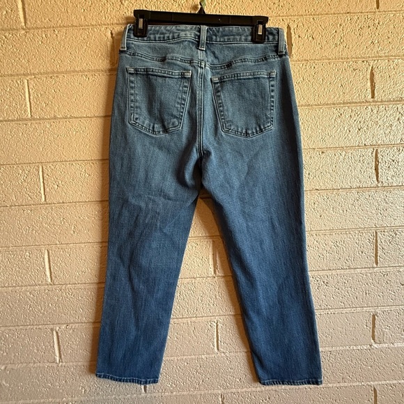 Talbots Blue Classic Denim Jeans with Gold Stitching size 4P - Picture 2 of 7